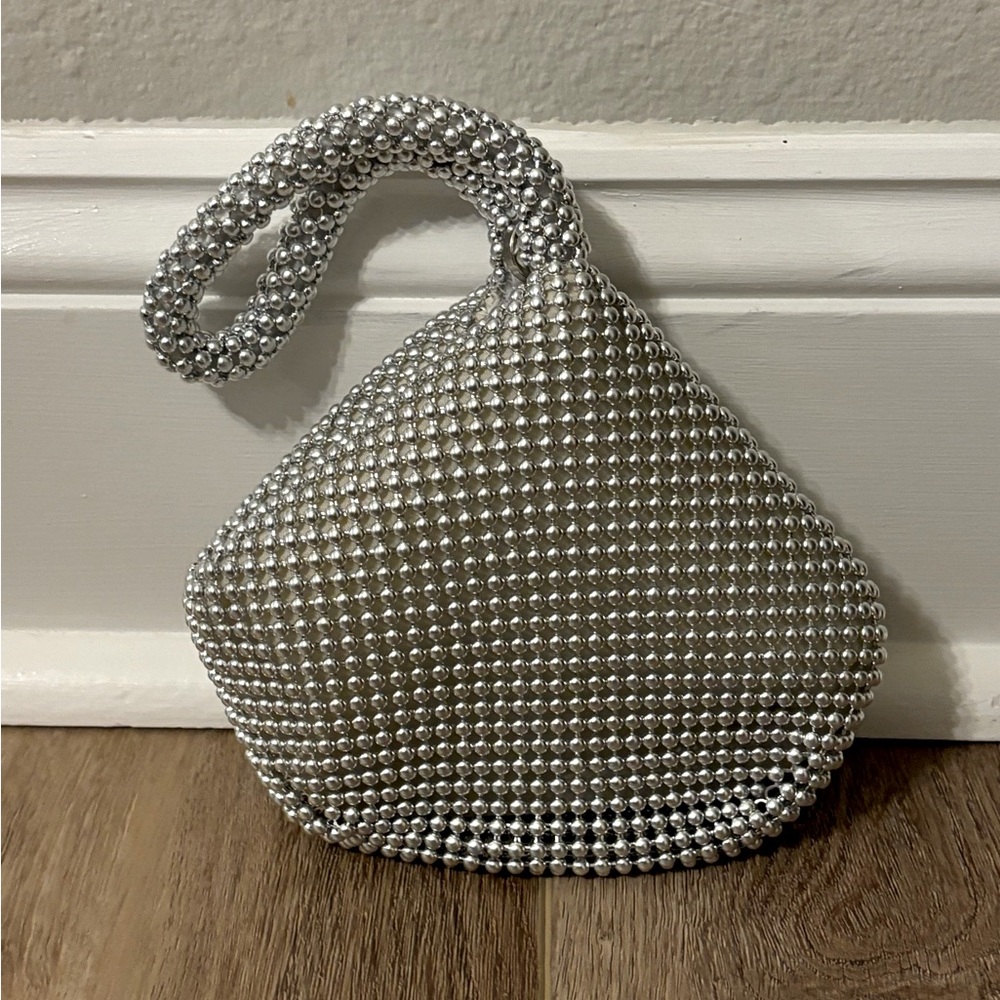 Silver Studded Clutch Bag!!!🪩✨🩶